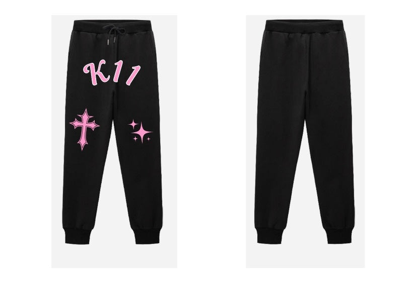 K11 Sweatpants black (Puff Print)
