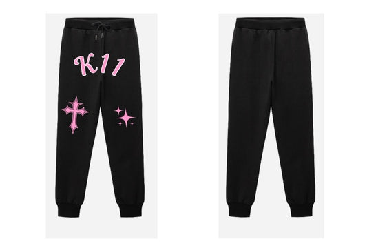 K11 Sweatpants black (Puff Print)