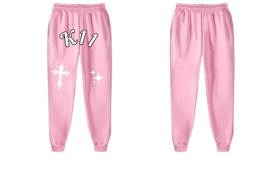K11 Sweatpants pink (Puff Print)